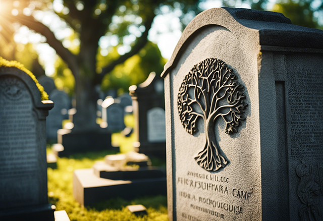 Traverser le deuil avec sérénité : l’arbre de vie sur les plaques funéraires